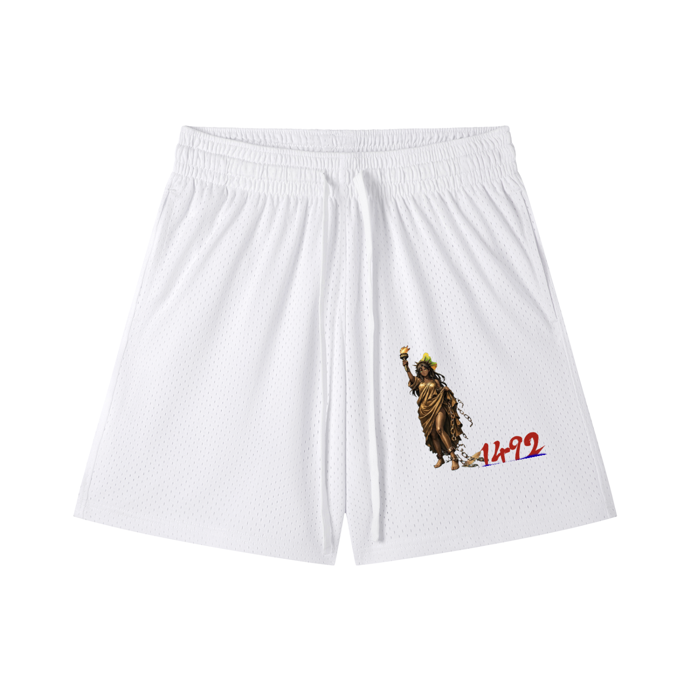 Mesh Drawstring Shorts