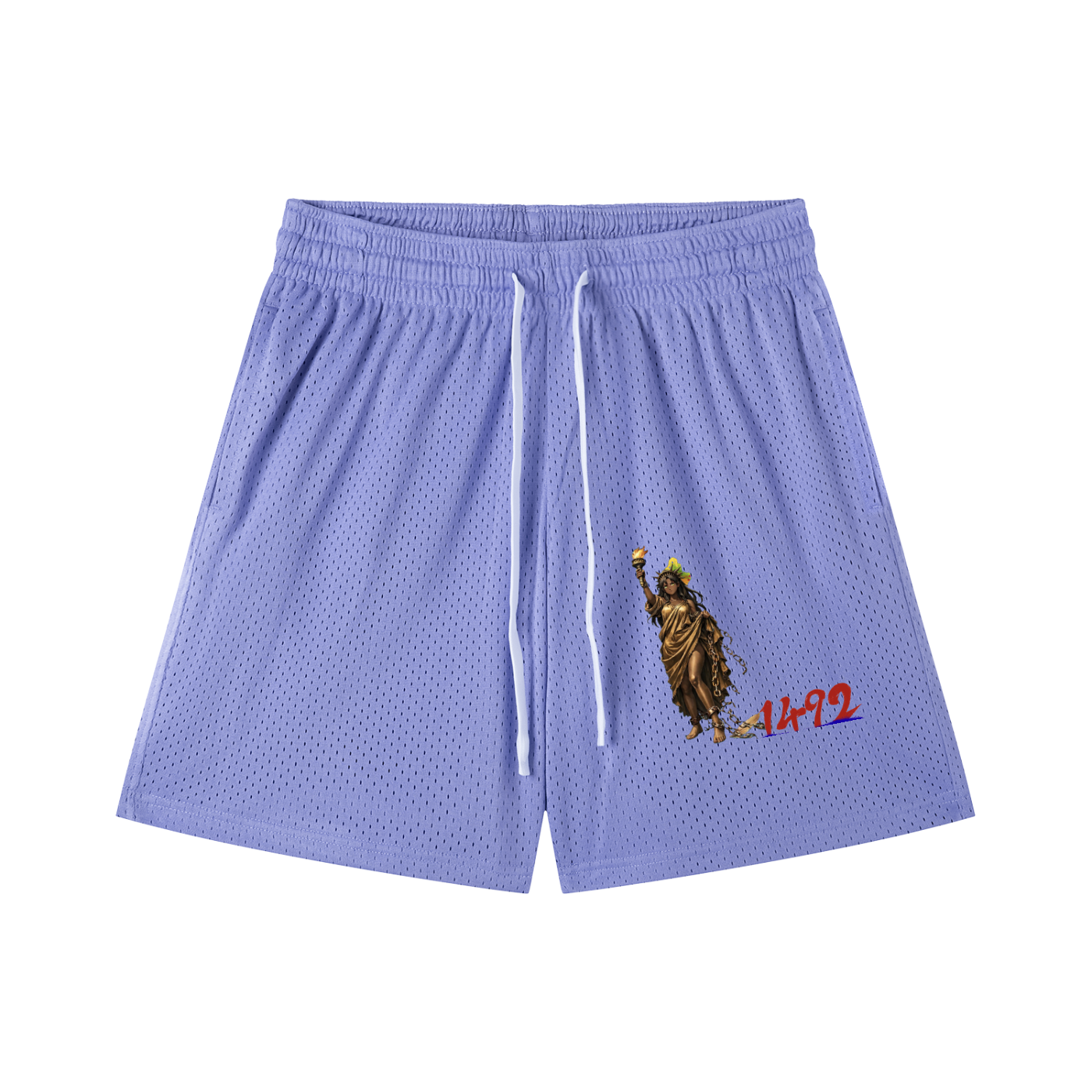 Mesh Drawstring Shorts