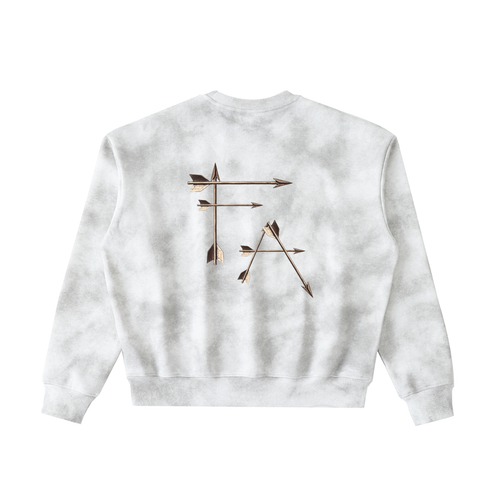 Dirty Washed Boxy Fleeced Sweatshirt