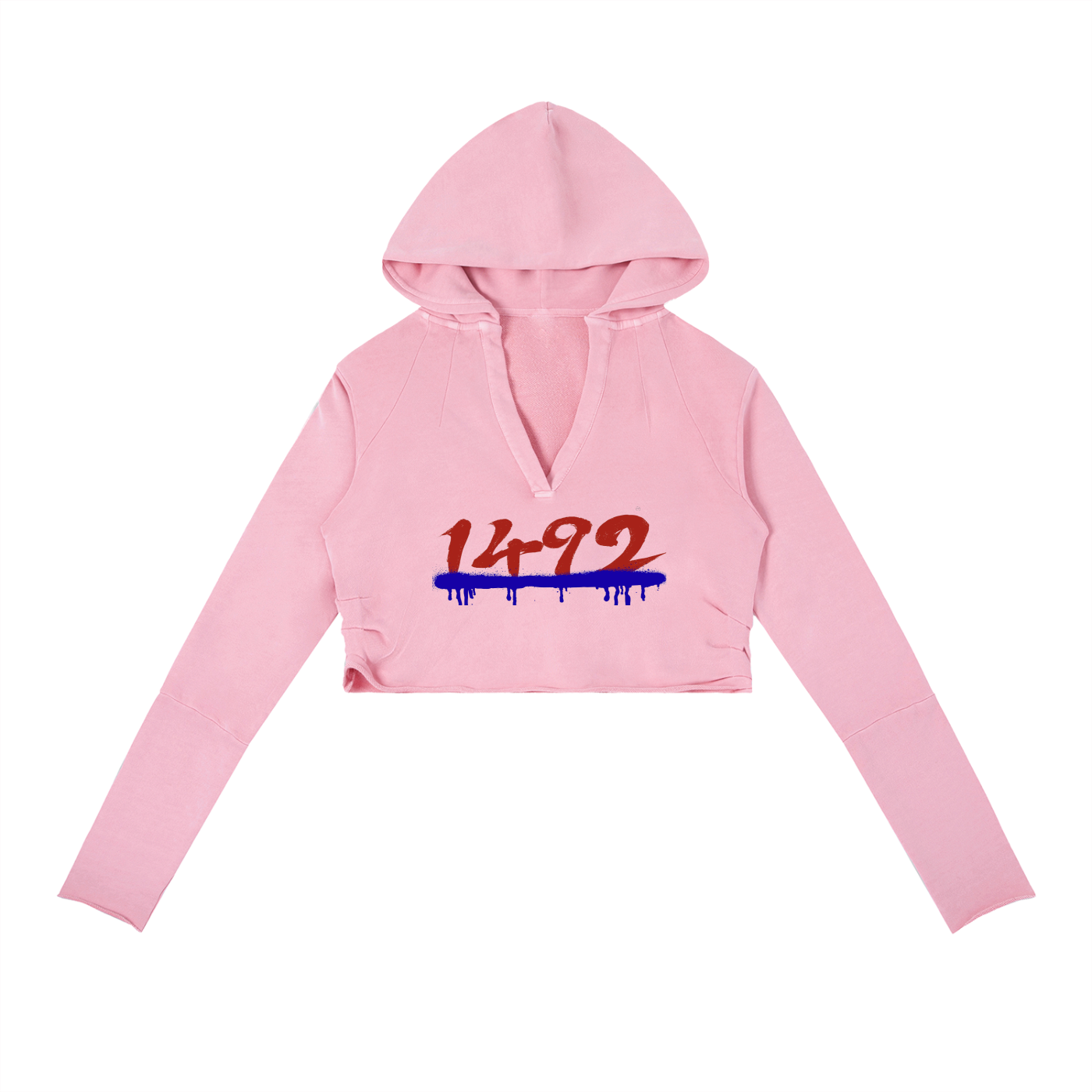 Vintage Washed Raw Edge Hoodie