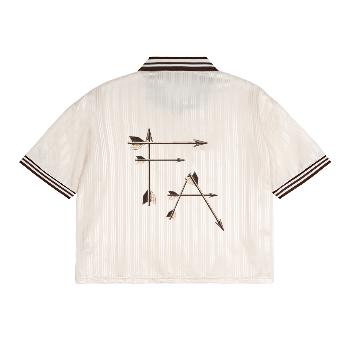 Contrast Stripes Polo Collar T-Shirt