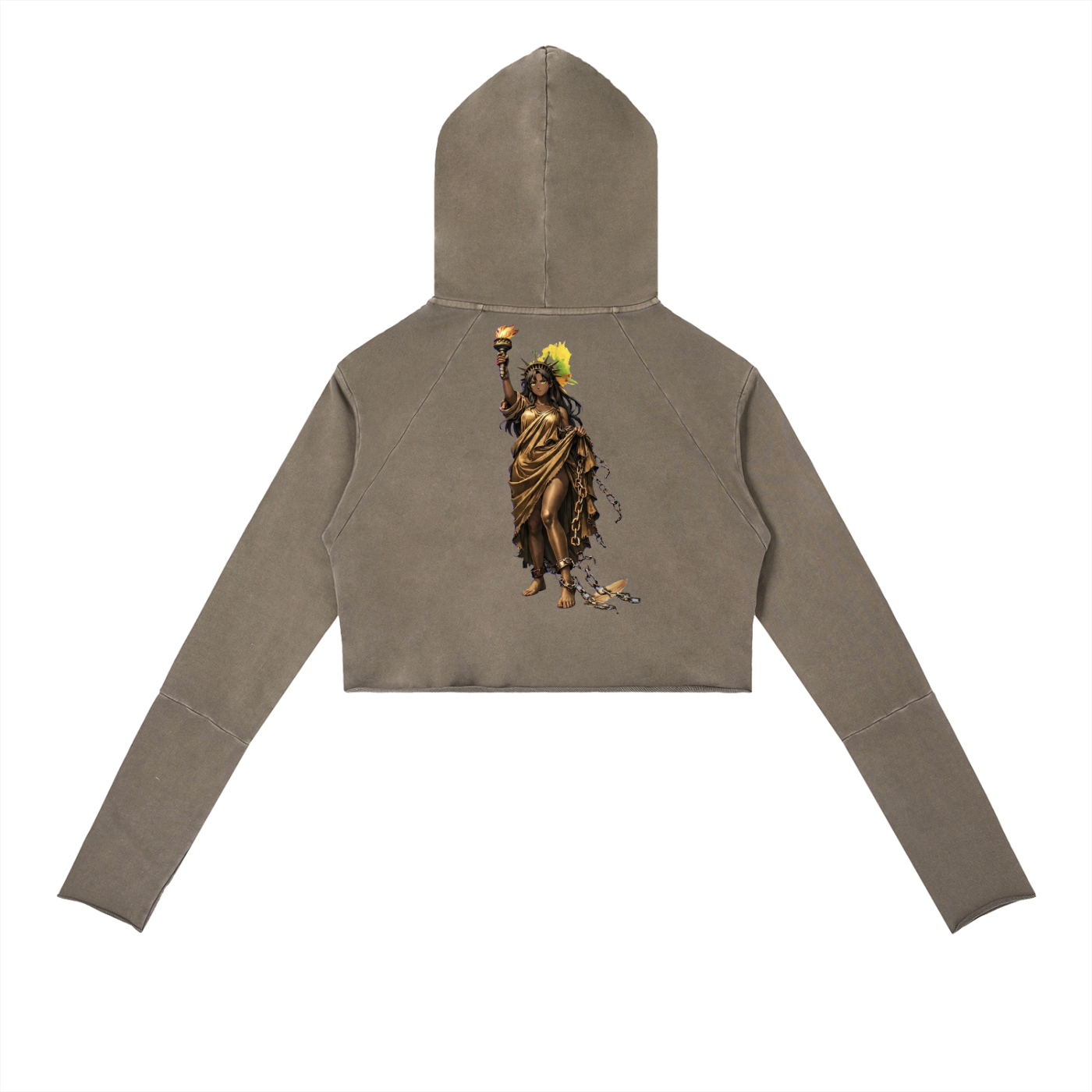 Vintage Washed Raw Edge Hoodie